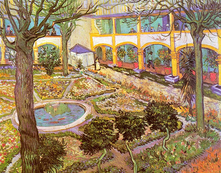 The Courtyard of the Hospital in Arles